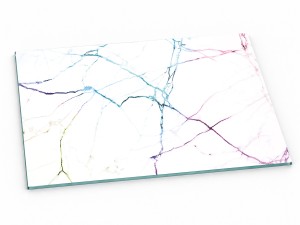 Szklana deska kuchenna do krojenia na prezent 40x30 cm Holo marmur 038b