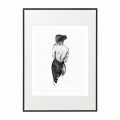 czarna rama 50x70cm i 70x100cm z passe-partout