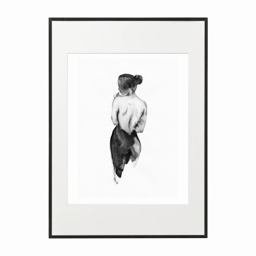 czarna rama 50x70cm i 70x100cm z passe-partout