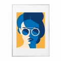 biała rama 50x70cm i 70x100cm z passe-partout