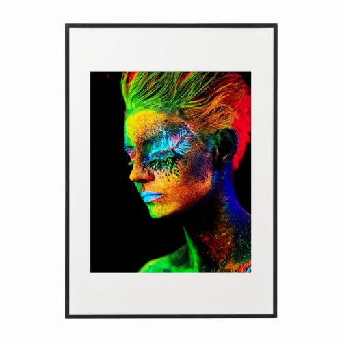 czarna rama 50x70cm i 70x100cm z passe-partout
