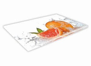 SZKLANA DESKA KUCHENNA 60x20 56c Grejfrut