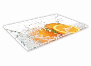 SZKLANA DESKA KUCHENNA 60x20 69c Pomarańcza