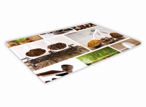 SZKLANA DESKA KUCHENNA 60x20 70c Kolaż kaw