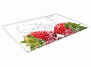 SZKLANA DESKA KUCHENNA 60x20 72c Truskawki