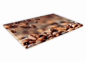 SZKLANA DESKA KUCHENNA 60x20 79c Ziarna kawy