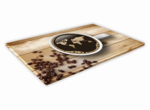 SZKLANA DESKA KUCHENNA 60x20 82c Świat kawy