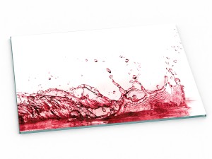 Szklana deska kuchenna do krojenia na prezent 60x30 cm Czerwony płyn 089d