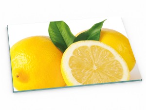 Szklana deska kuchenna do krojenia na prezent 40x30 cm Cytryny 091b