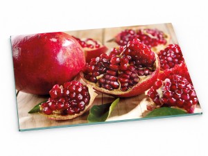 Szklana deska kuchenna do krojenia na prezent 30x20 cm Granat 092a