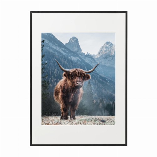 czarna rama 50x70cm i 70x100cm z passe-partout