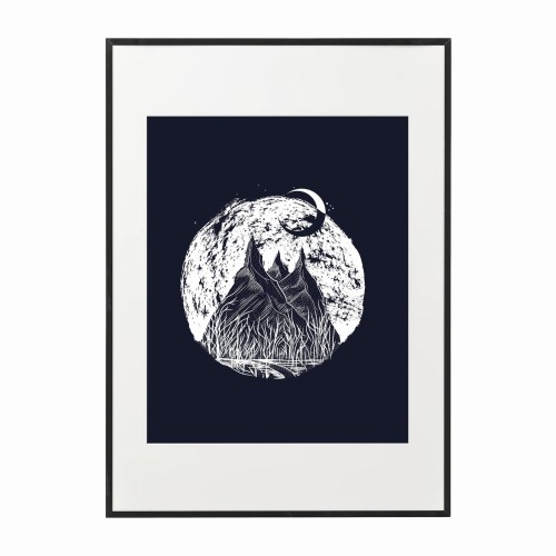 czarna rama 50x70cm i 70x100cm z passe-partout
