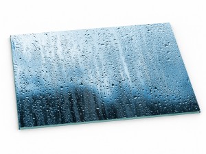 Szklana deska kuchenna do krojenia na prezent 30x20 cm Deszcz 106a
