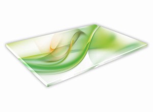 SZKLANA DESKA KUCHENNA 60x30 107d Zielona smuga