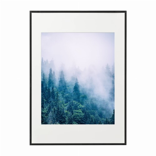 czarna rama 50x70cm i 70x100cm z passe-partout