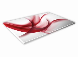 SZKLANA DESKA KUCHENNA 40x30 114b Czerwona smuga