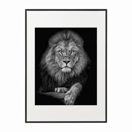 czarna rama 50x70cm i 70x100cm z passe-partout