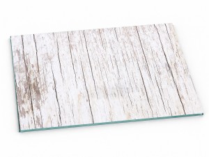 Szklana deska kuchenna do krojenia na prezent 30x20 cm Obdrapane deski 115a
