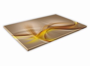 SZKLANA DESKA KUCHENNA 60x20 123c Złote wstęgi