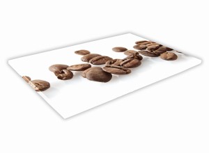 SZKLANA DESKA KUCHENNA 40x30 142b Ziarna kawy