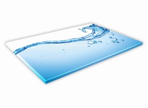 SZKLANA DESKA KUCHENNA 40x30 153b Wodna fala