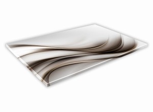SZKLANA DESKA KUCHENNA 60x20 157c Brązowa smuga