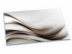Szklana deska kuchenna do krojenia na prezent 30x20 cm Brązowa smuga 157a