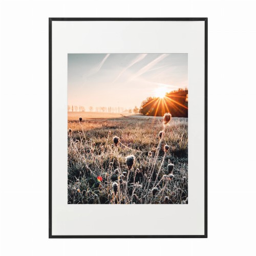 czarna rama 50x70cm i 70x100cm z passe-partout