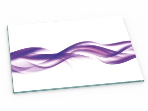 Szklana deska kuchenna do krojenia na prezent 60x20 cm Lawendowe fale 164c