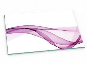 Szklana deska kuchenna do krojenia 30x20 cm Purpurowa wstęga 168a