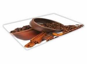 SZKLANA DESKA KUCHENNA 60x30 208d Ziarna kawy