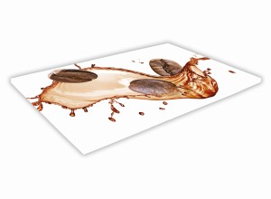 SZKLANA DESKA KUCHENNA 30x20 213a Kawa