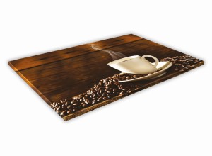 SZKLANA DESKA KUCHENNA 60x30 218d Kawa