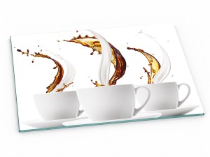 Szklana deska kuchenna do krojenia na prezent 60x30 cm Kawa 228d