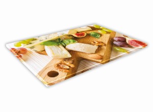 SZKLANA DESKA KUCHENNA 40x30 234b Ser i owoce