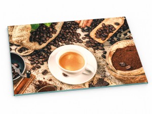 Szklana deska kuchenna do krojenia na prezent 40x30 cm Kawa 241b