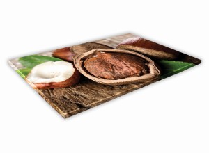 SZKLANA DESKA KUCHENNA 60x30 244d Orzech laskowy