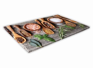 SZKLANA DESKA KUCHENNA 60x30 251d Łyżki przypraw