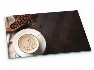 Szklana deska kuchenna do krojenia na prezent 40x30 cm Kawa 258b