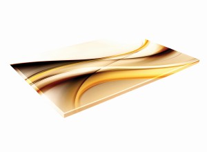 SZKLANA DESKA KUCHENNA 60x20 259c Złoto i miedź