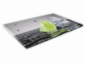 SZKLANA DESKA KUCHENNA 60x20 264c Limonka