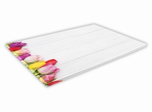 SZKLANA DESKA KUCHENNA 30x20 269a Tulipany