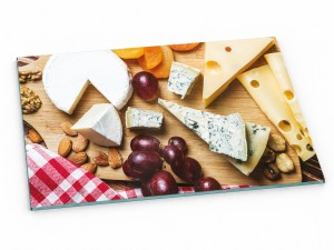 Szklana deska kuchenna do krojenia na prezent 40x30 cm Deska serów 276b