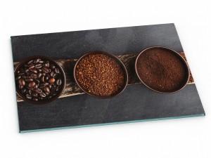 Szklana deska kuchenna do krojenia na prezent 30x20 cm Kawa 278a