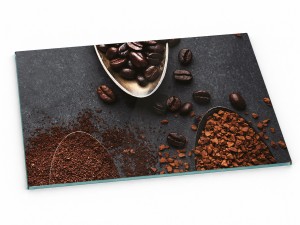 Szklana deska kuchenna do krojenia na prezent 30x20 cm Kawa 279a