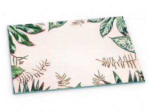 Szklana deska kuchenna do krojenia na prezent 60x30 cm Liście 281d