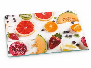 Szklana deska kuchenna do krojenia na prezent 40x30 cm Owoce 283b