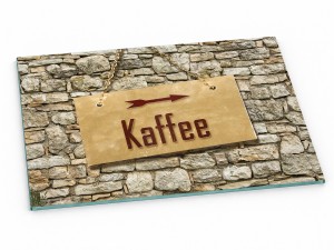 Szklana deska kuchenna do krojenia na prezent 60x30 cm Kaffee 288d