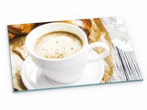 Szklana deska kuchenna do krojenia na prezent 60x30 cm Kawa 294d