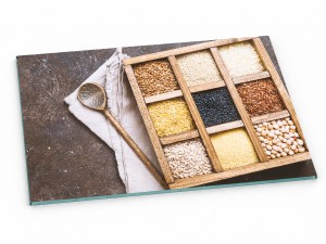 Szklana deska kuchenna do krojenia na prezent 30x20 cm Kasze 302a